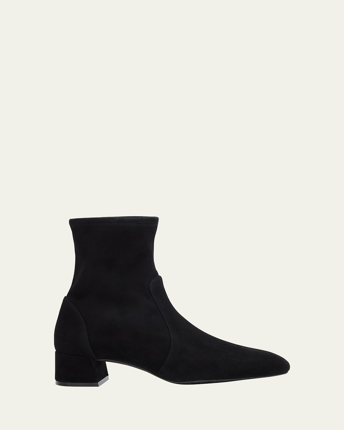 Stuart Weitzman Maeve Suede Booties In Black