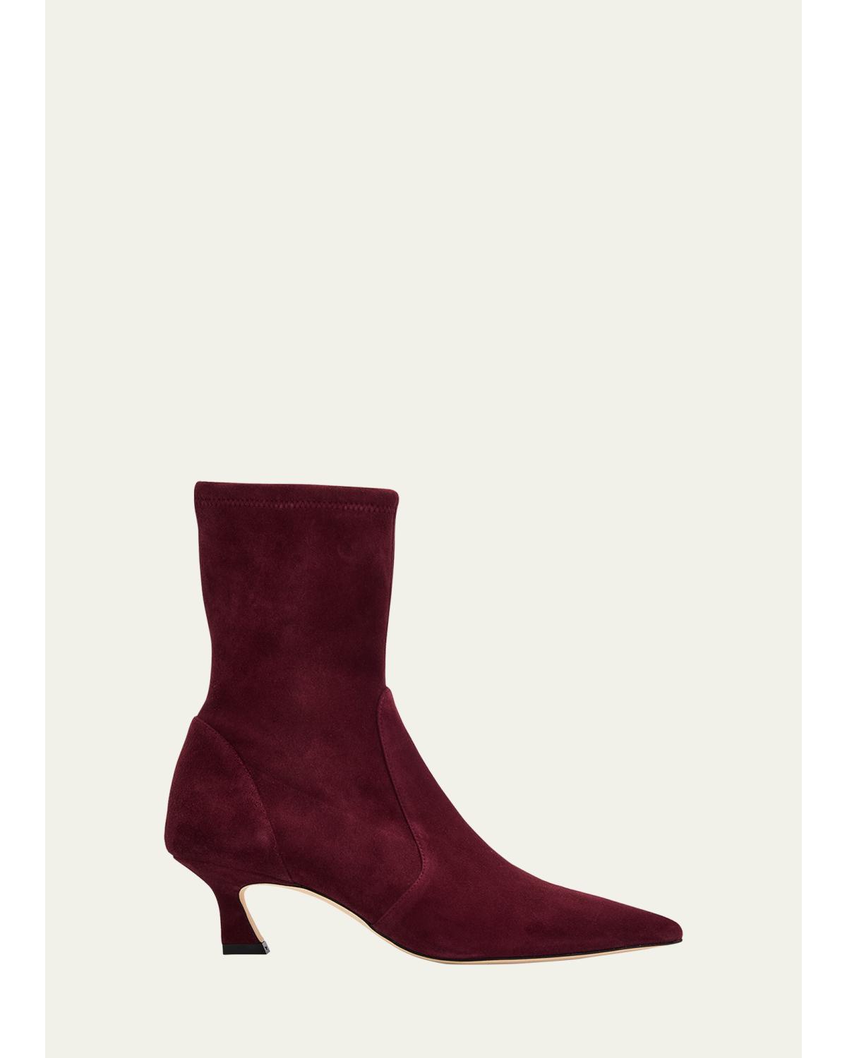 50Mm Vinnie Suede Stretch Booties
