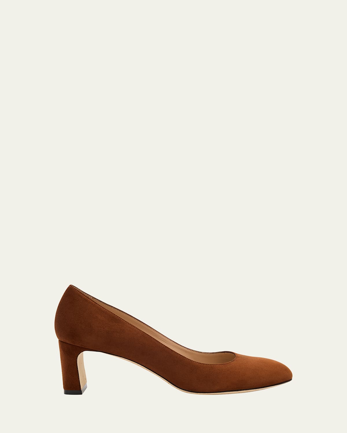 Stuart Weitzman Babette Suede Pumps In Brown