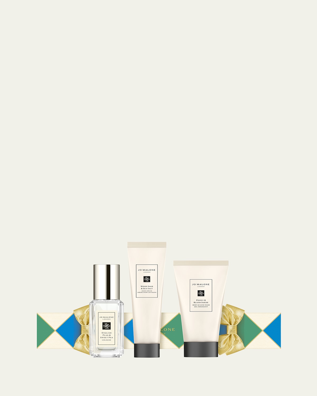 Jo Malone London Green & Blue Holiday Cracker 3-piece Gift Set In Transparent
