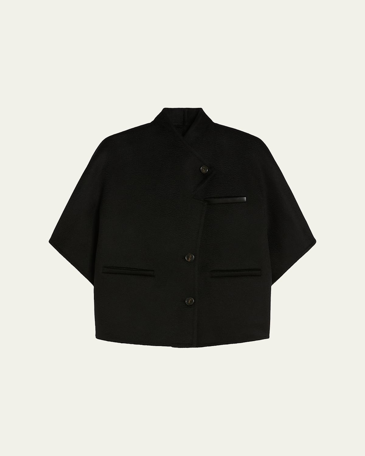 Max Mara Andalo Cashmere Cape In Black