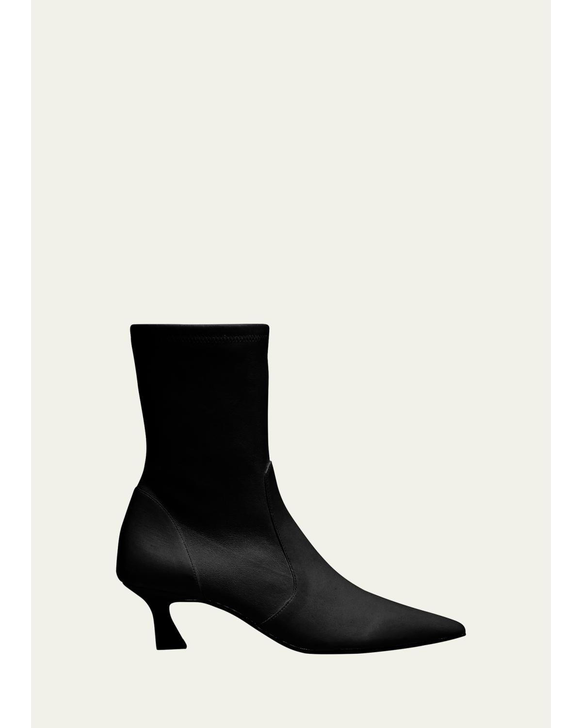 50Mm Vinnie Stretch Leather Booties