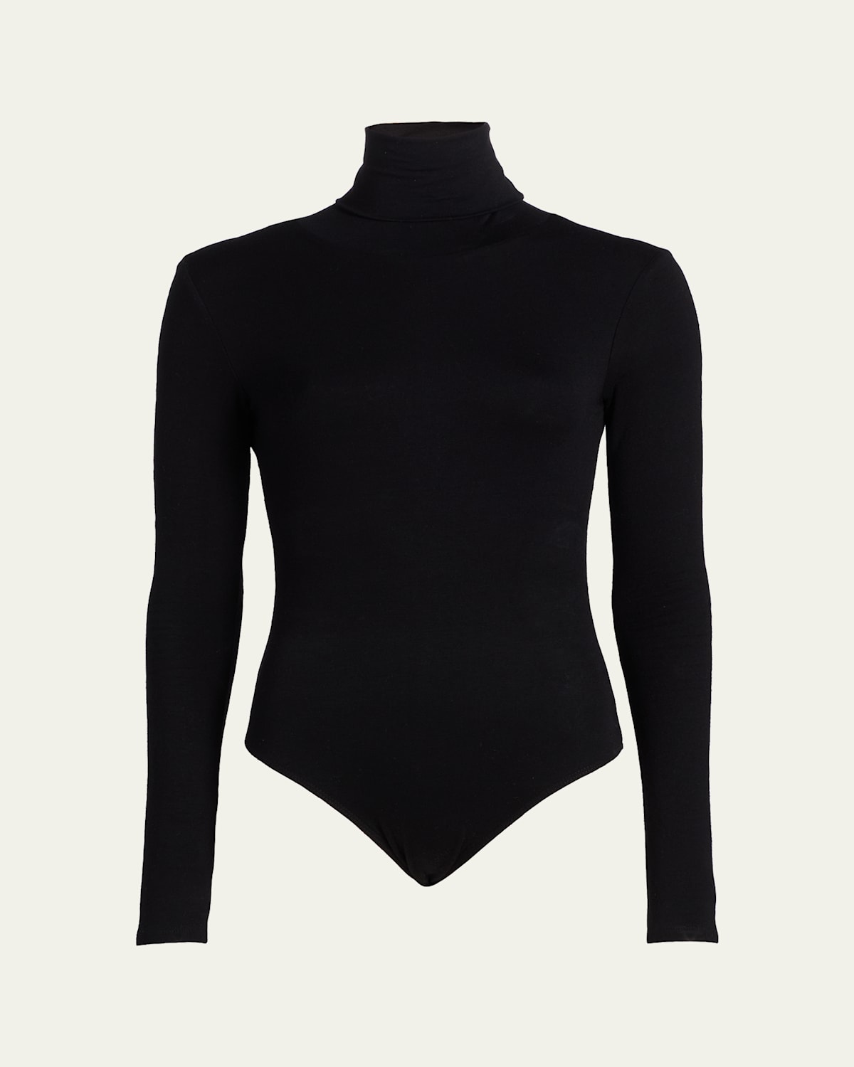 Sergio Hudson Turtleneck Long-sleeve Bodysuit In Black