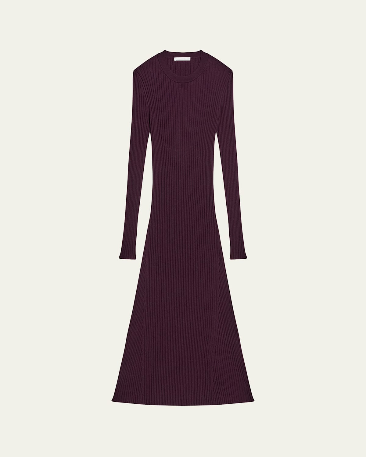 Helmut Lang Open-back Ribbed Wool Dress