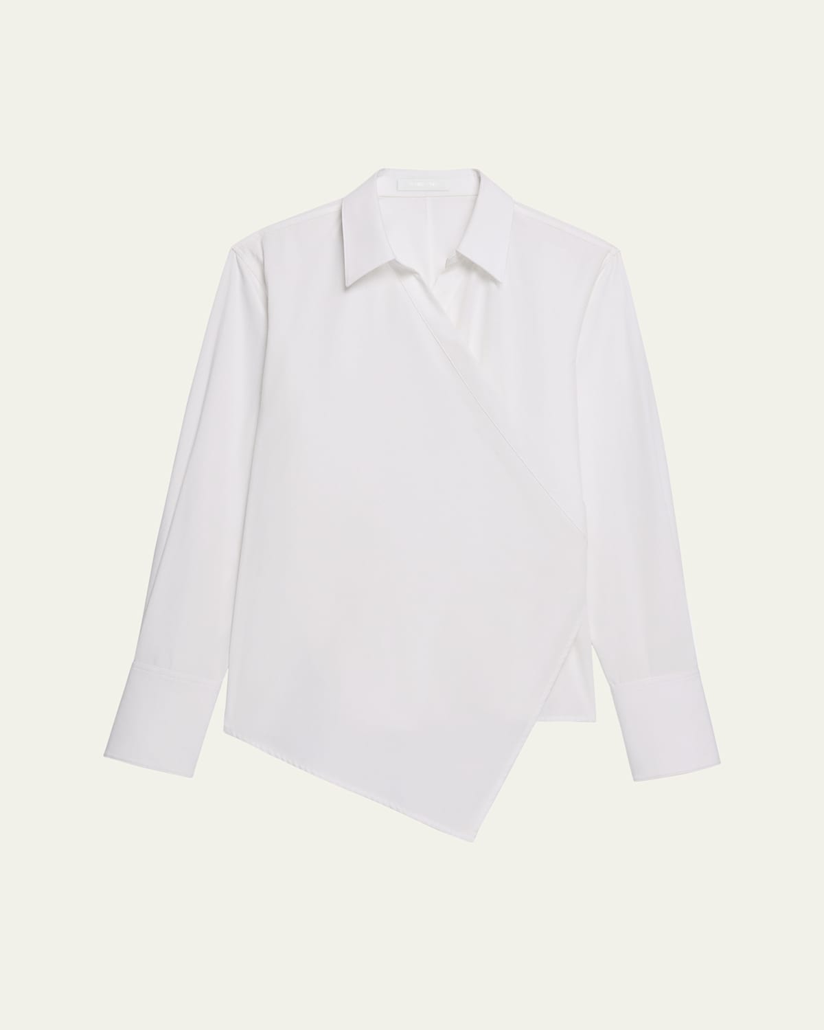 Helmut Lang Long-sleeve Wrap Shirt In White