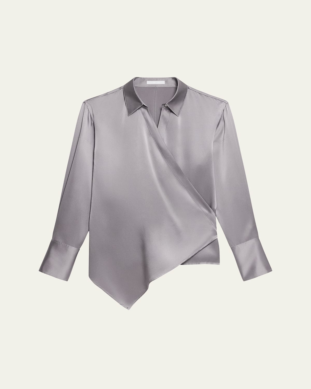 Helmut Lang Relaxed Silk Wrap Shirt