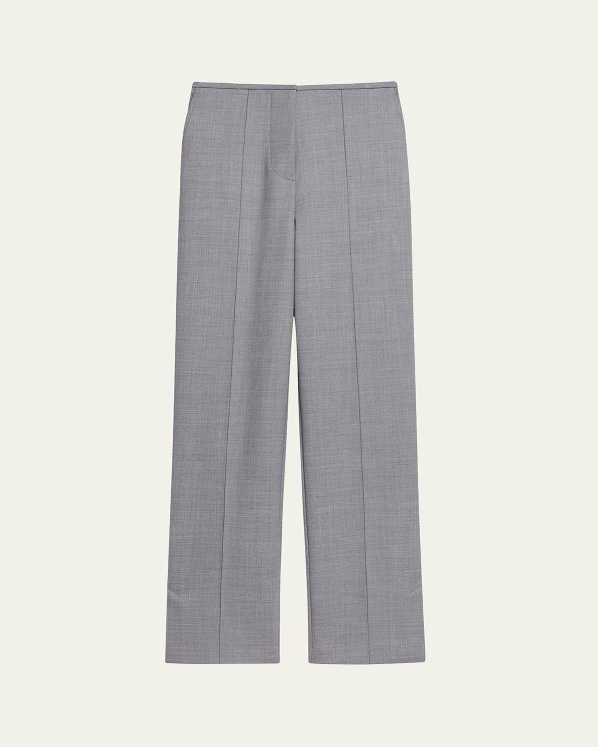 Helmut Lang Low-rise Car Trousers In Gray