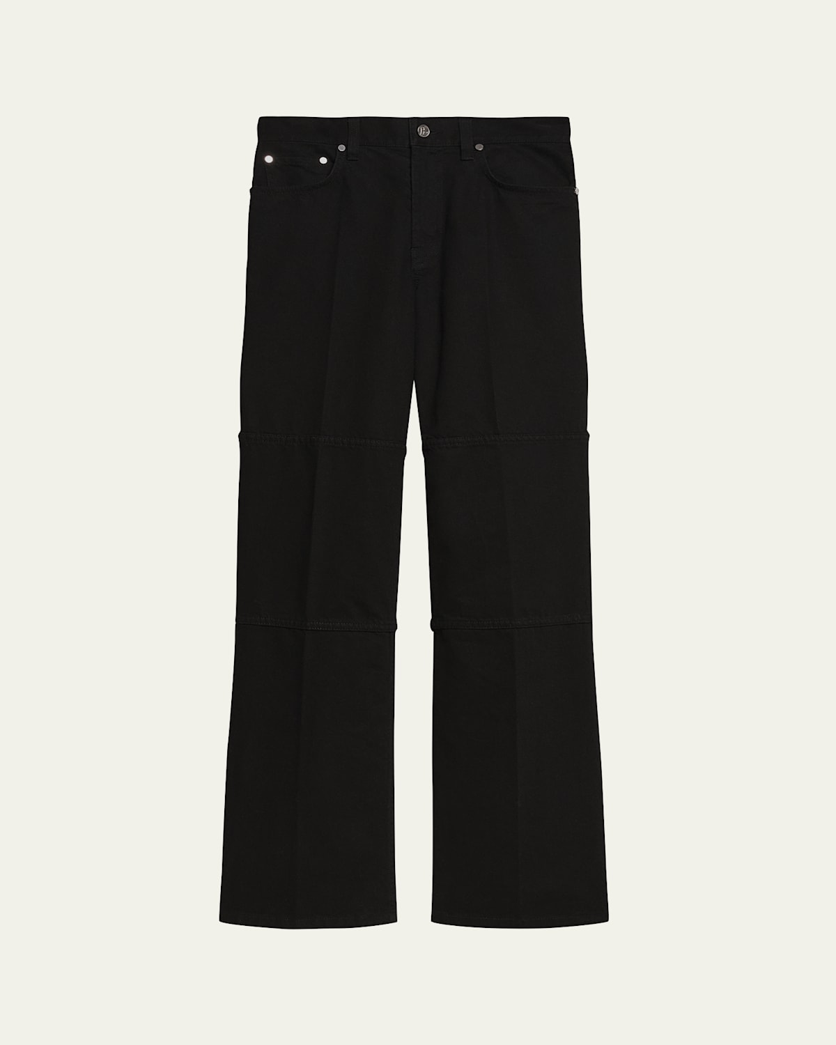 Helmut Lang Straight-leg Carpenter Jeans With Zips In Black