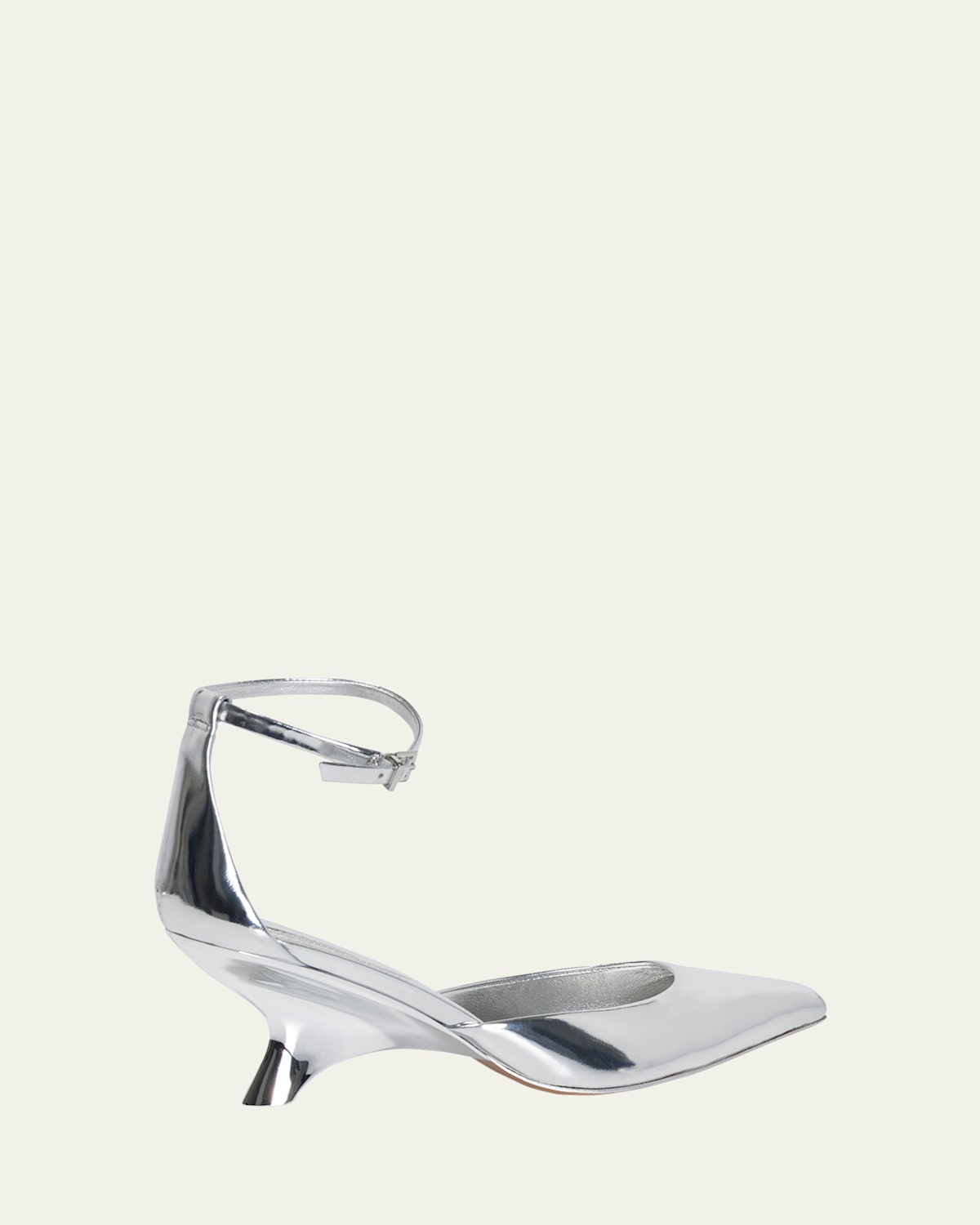 SIMKHAI Vixen Metallic Patent Leather Wedge Pumps