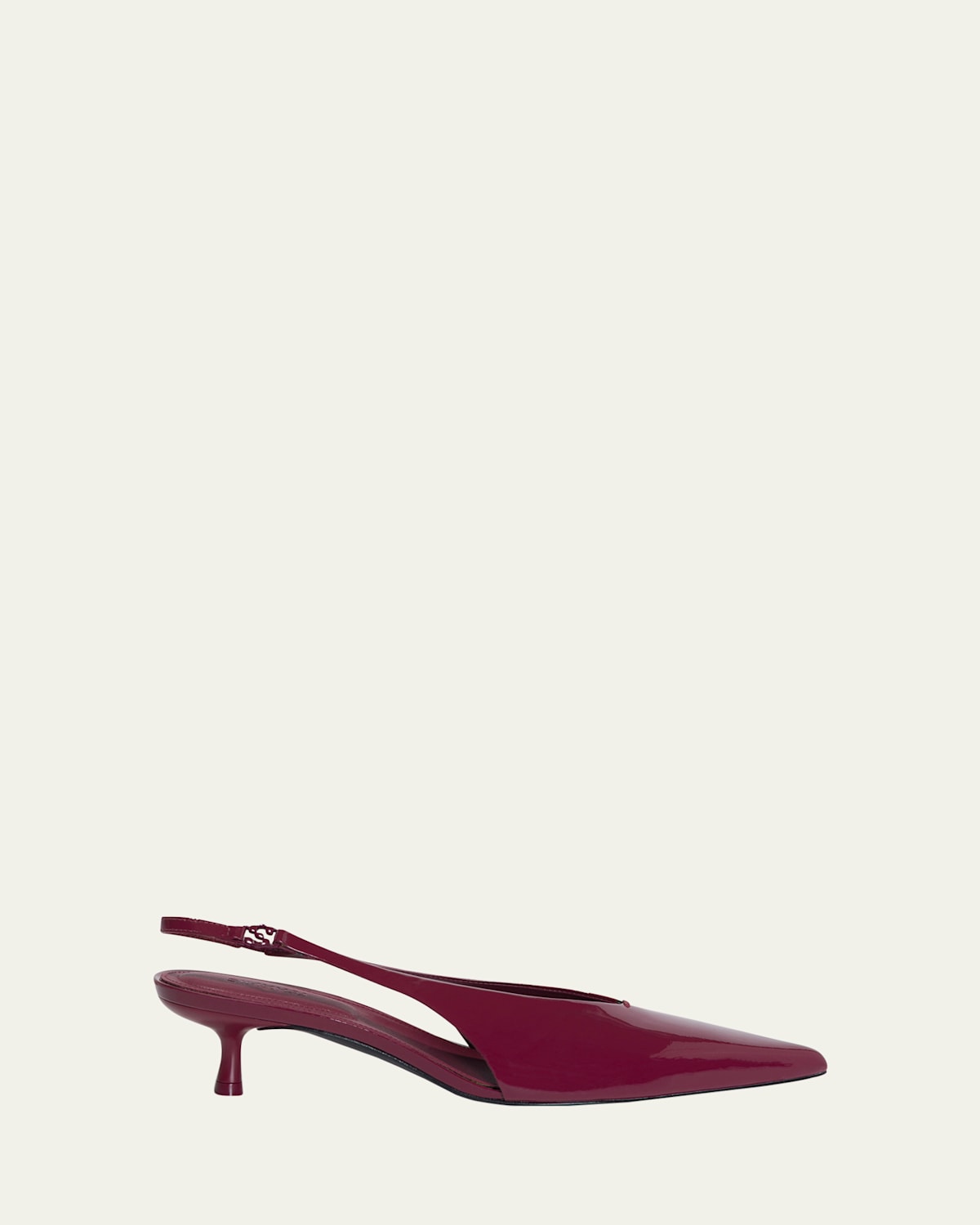 Simkhai Sylvie Slingback Kitten-heel Pumps In Burgundy