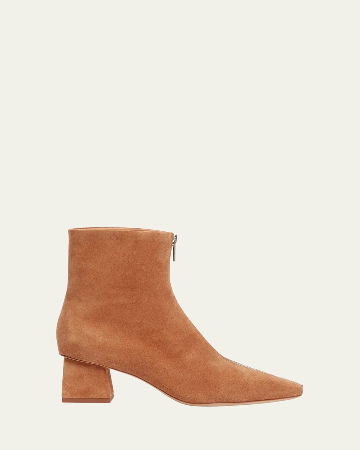 Simkhai Ryder Suede Zip Booties In Brown