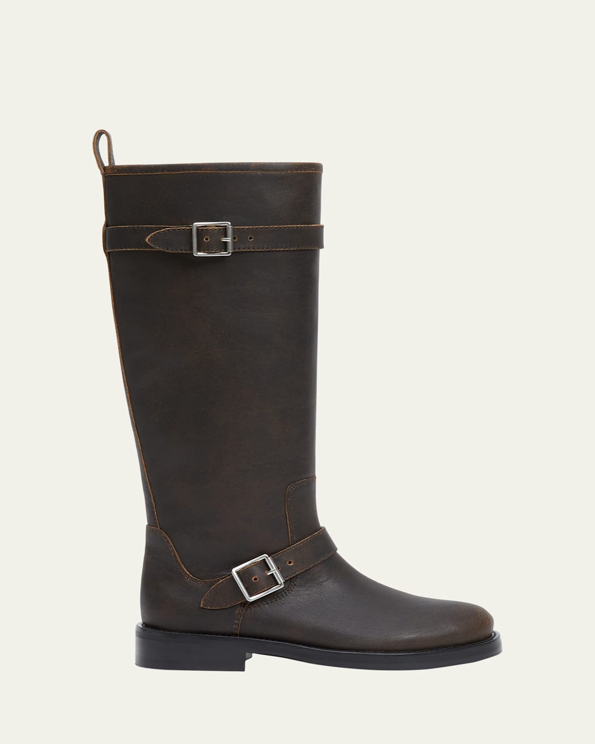 SIMKHAI Noah Leather Moto Boots