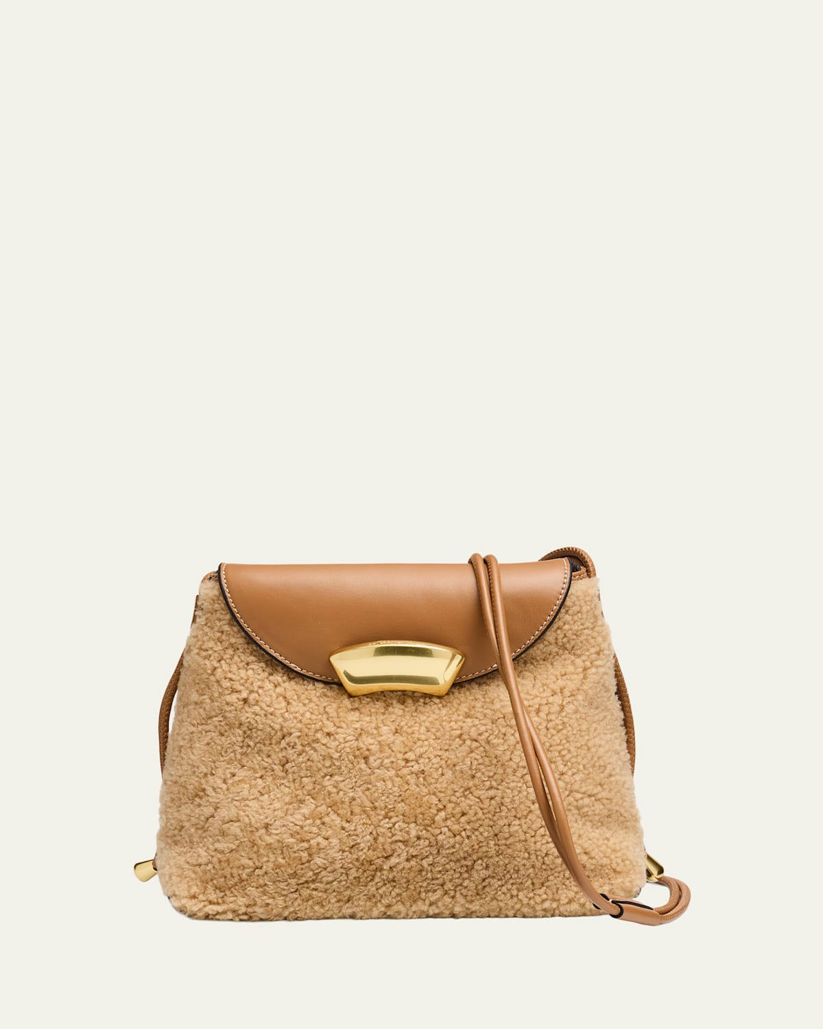 3.1 Phillip Lim Id Petite Soft Shearling Shoulder Bag In Multi