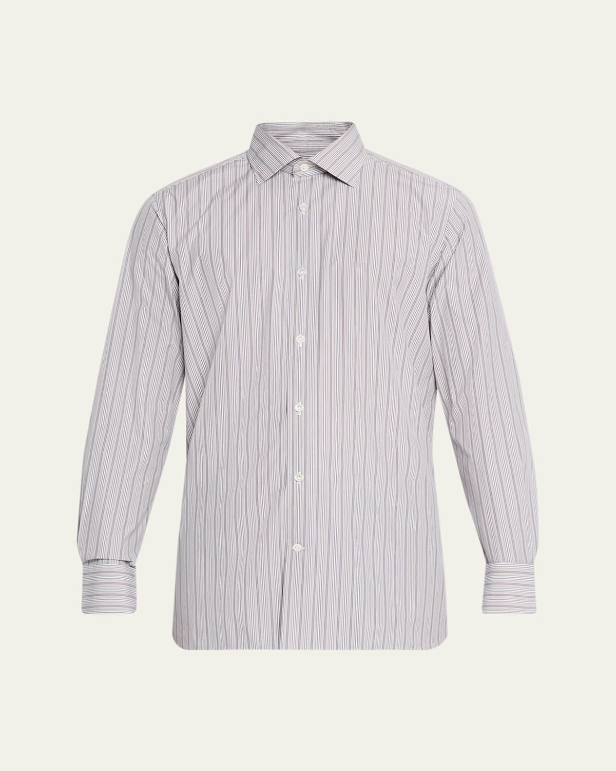 100hands Men's Multi-stripe Cotton Classic Fit Sport Shirt In Pink