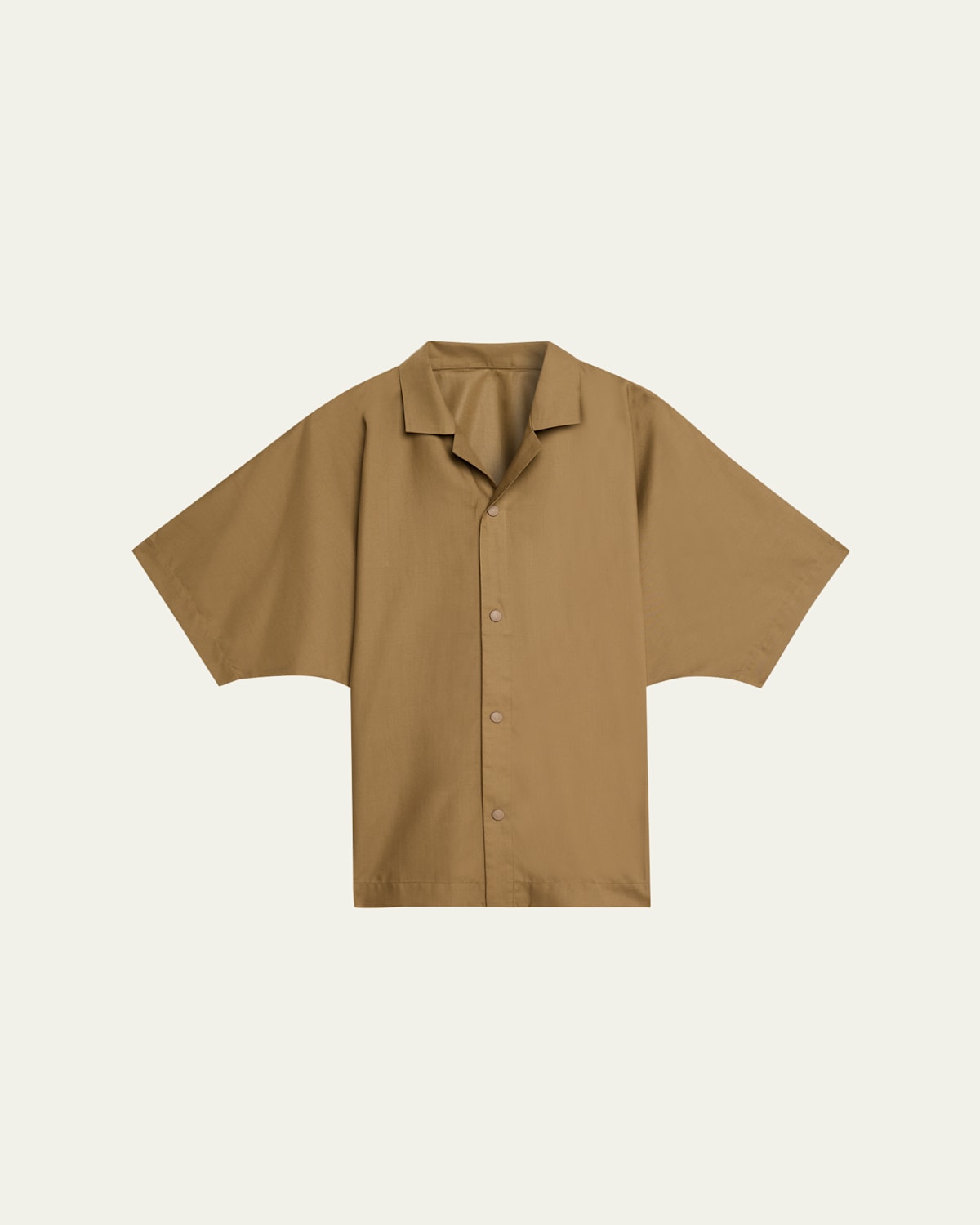 Im Men Men's Short-sleeve Compact Shirt In Brown