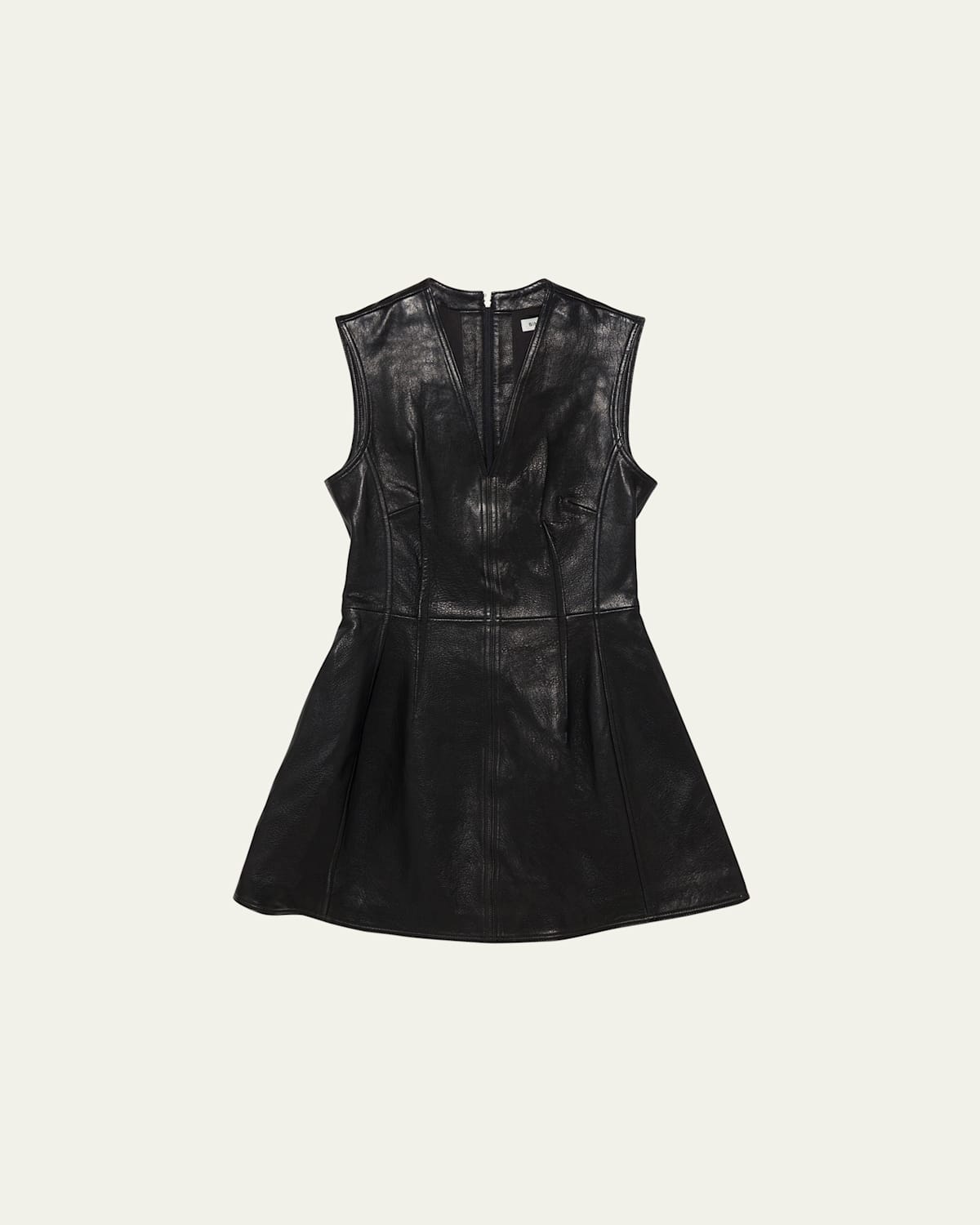 Simkhai Juliette Sleeveless Leather Midi Dress In Black