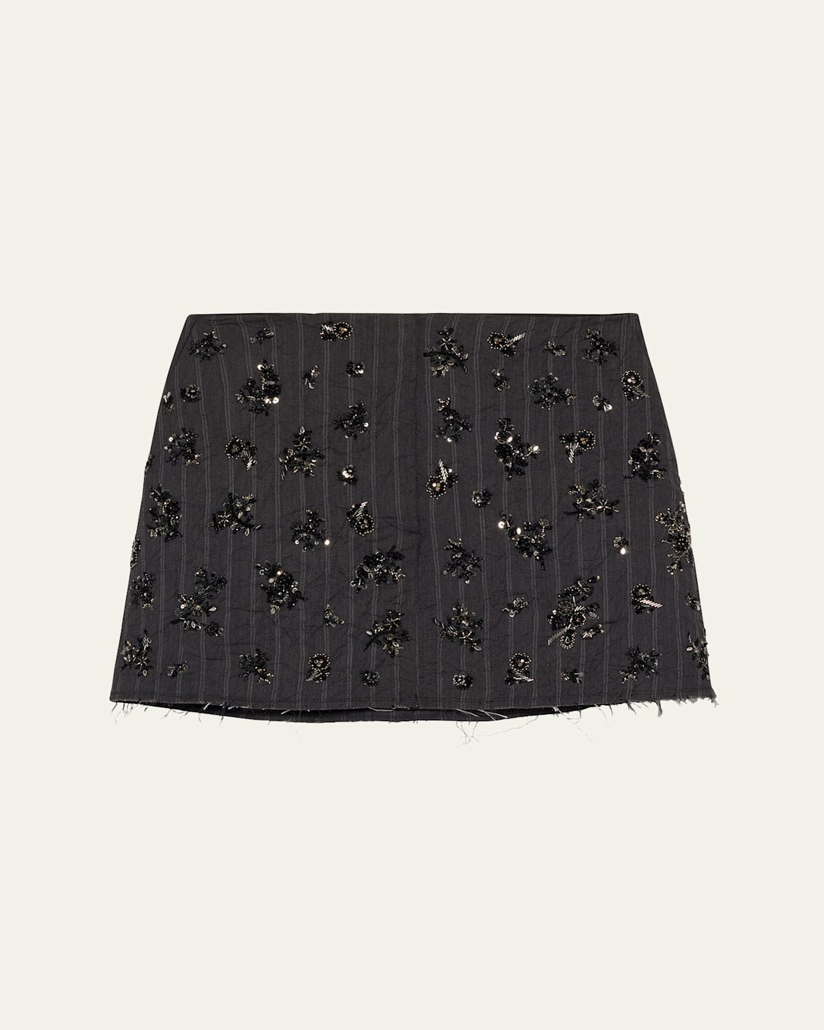 Simkhai Blaire Sequined Mini Skirt In Black