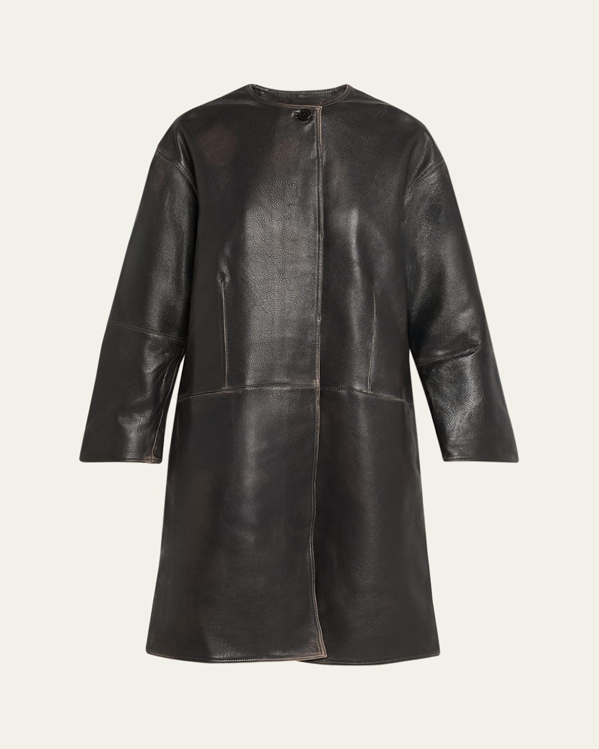 Simkhai Autumn Leather Jacket In Black