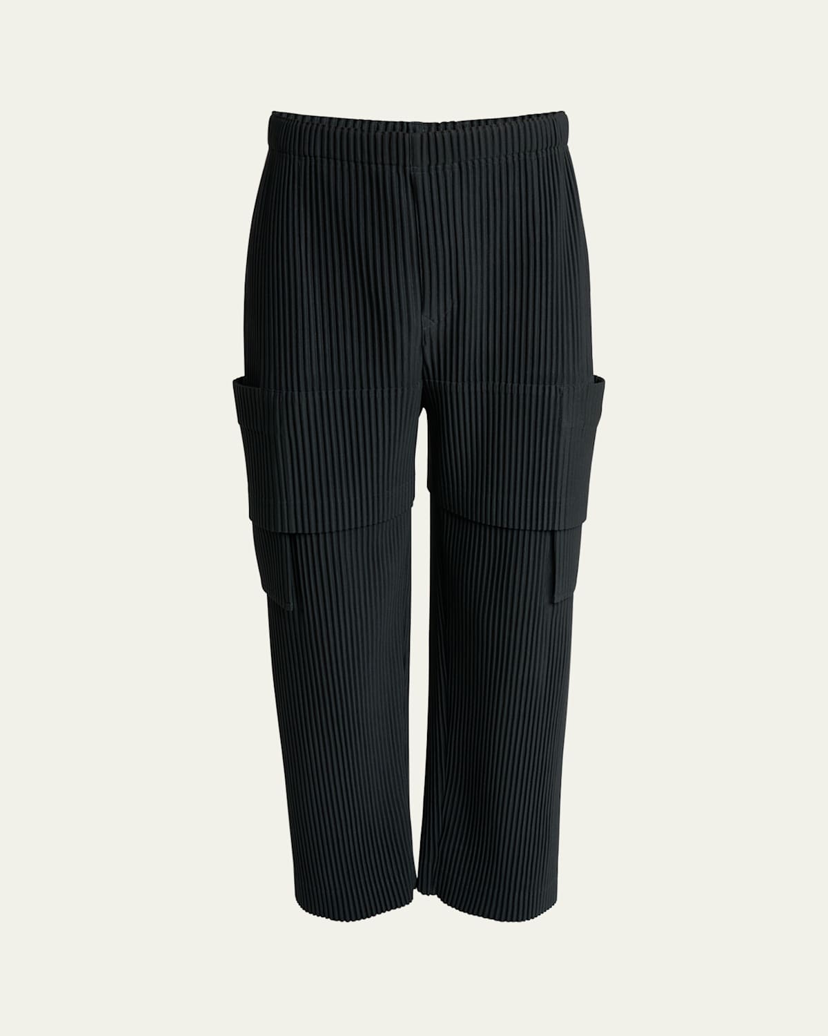 Issey Miyake Men's Dark Gray Multi Pocket Pants In Black