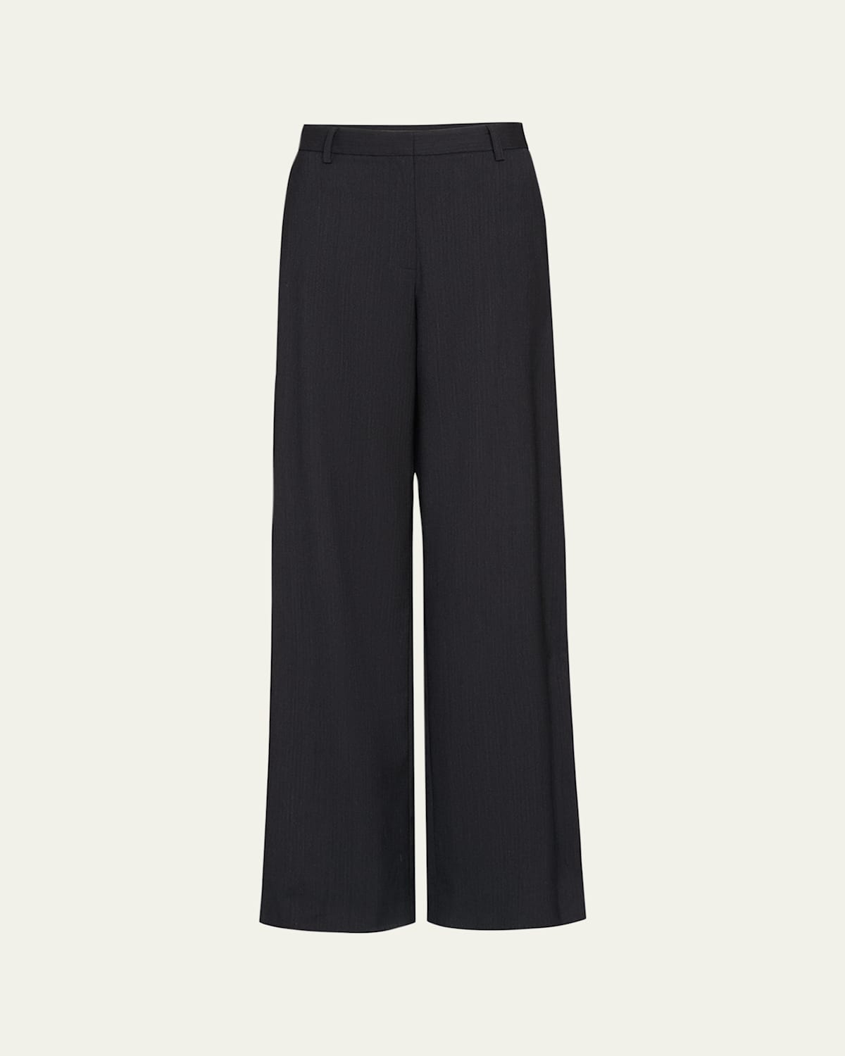 Twp Downing Wide-leg Trousers In Black