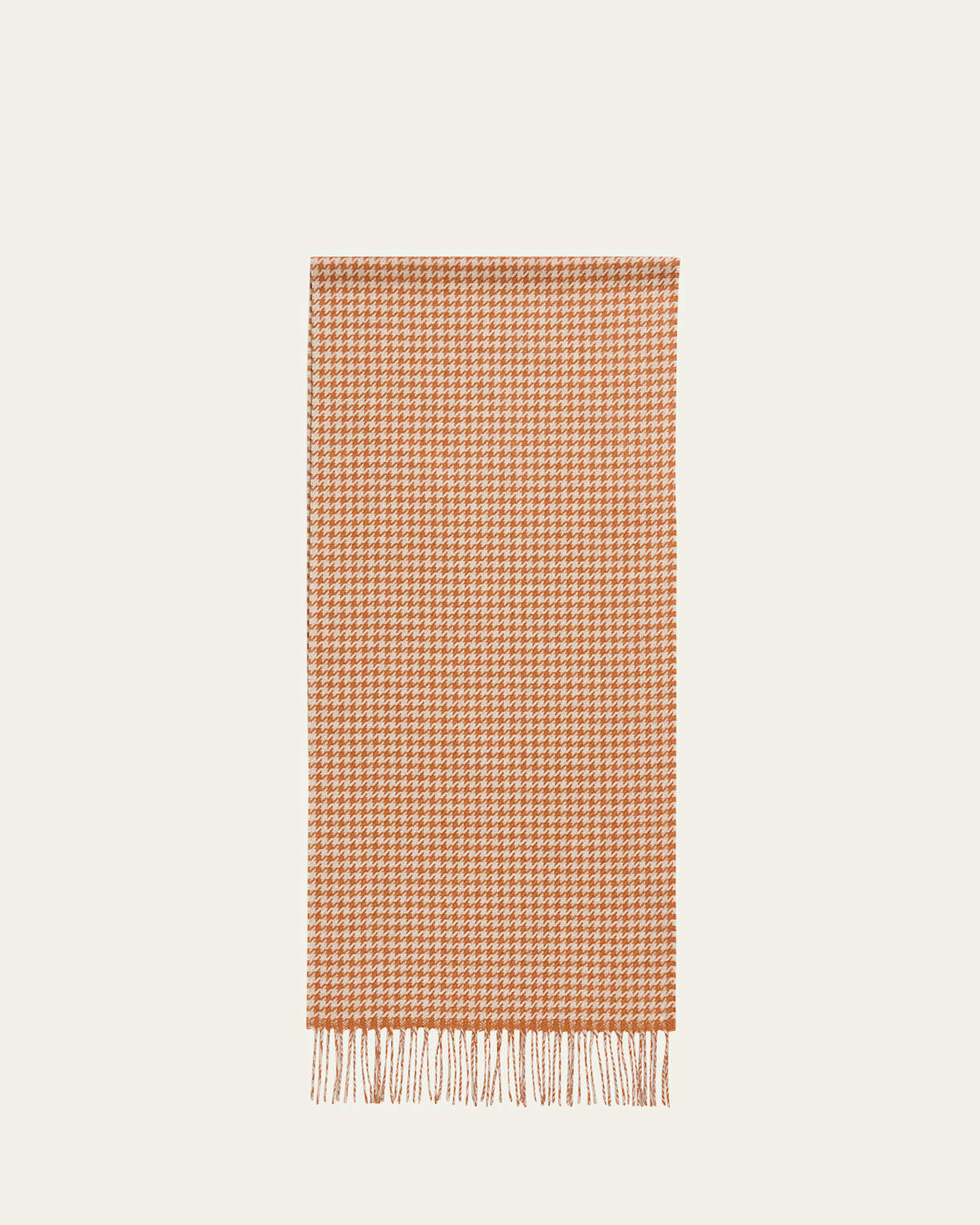Piacenza Men's Silk And Cashmere Houndstooth Fringe Scarf