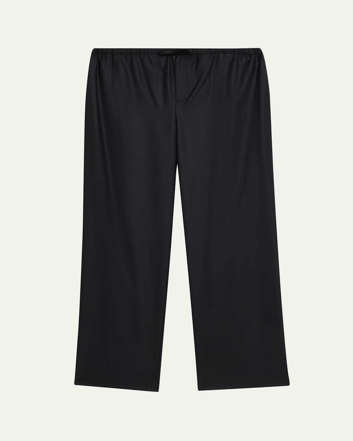The Row Men's Xon Wool Flannel Relaxed-fit Drawstring Pants In Blue