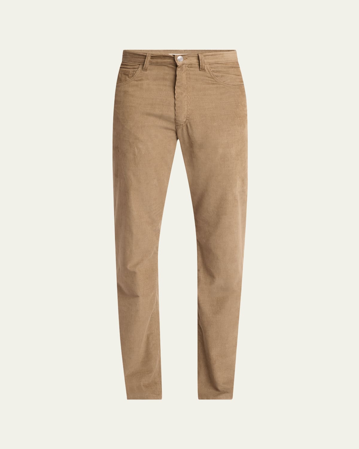 The Row Men's Fred Slim Corduroy Five-pocket Pants In Brown