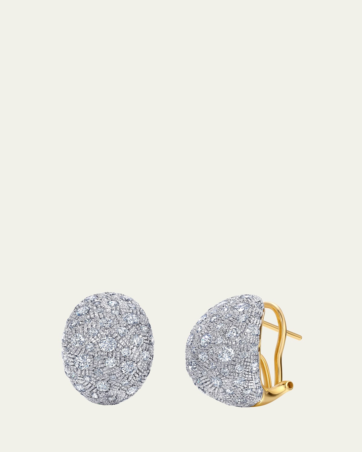 Graziela Gems 18K Yellow Gold Diamond Bahia Statement Earrings