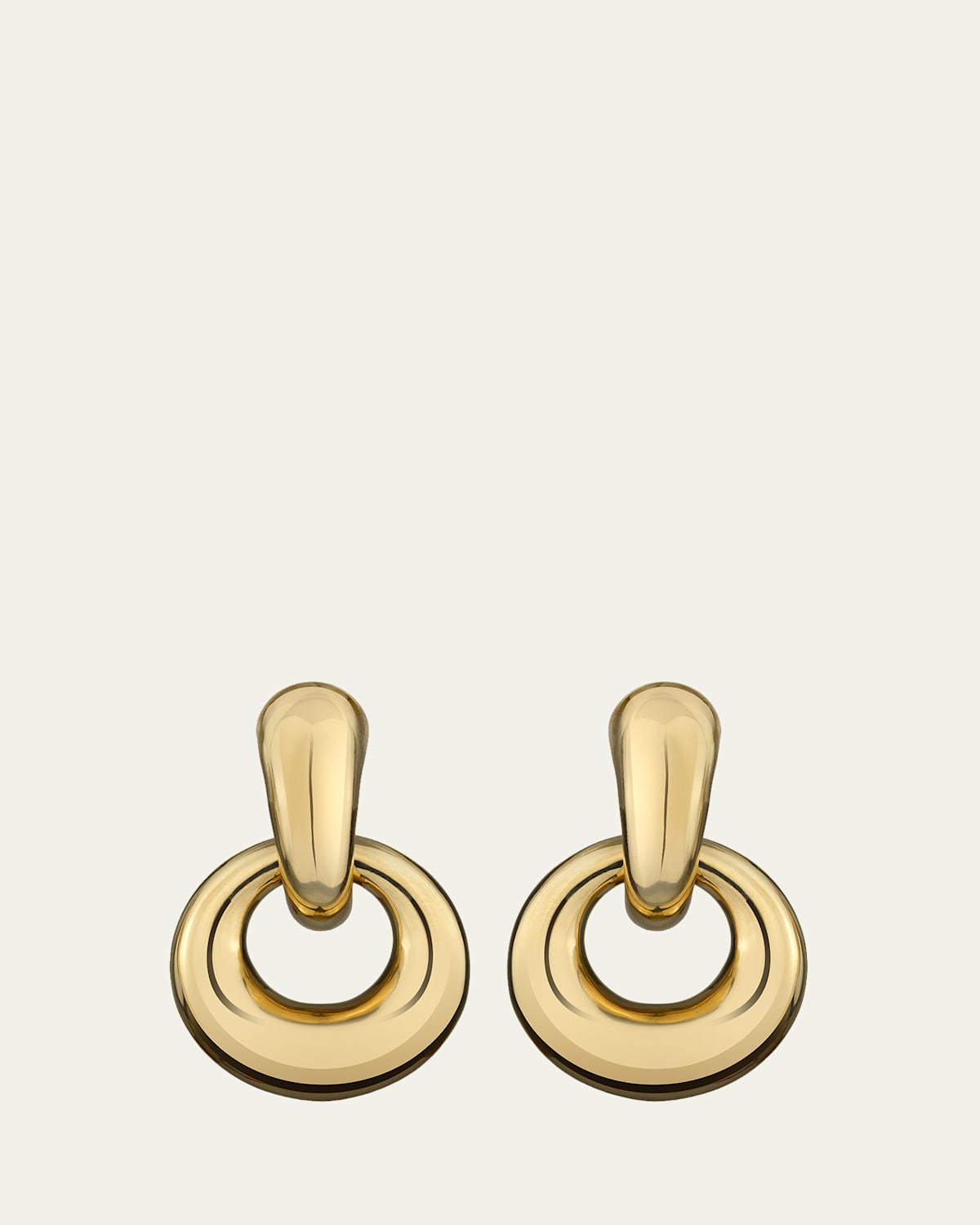 Ultimate 18K Yellow Gold Hoop Drop Earrings