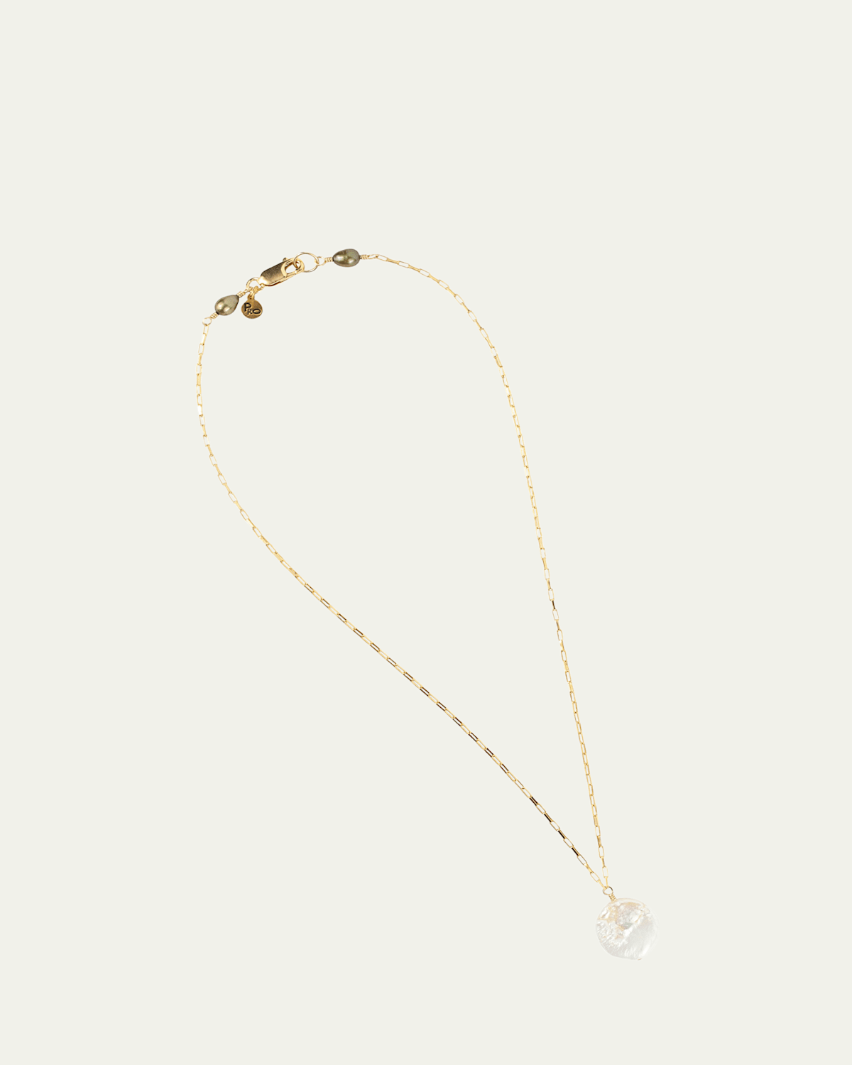 14k Gold Fill SuperMoon Necklace With Pearls, 16"L