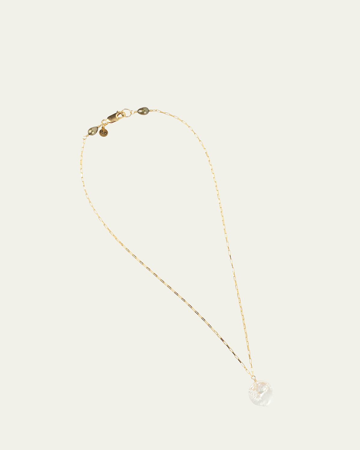 14k Gold Fill SuperMoon Necklace With Pearls, 20"L
