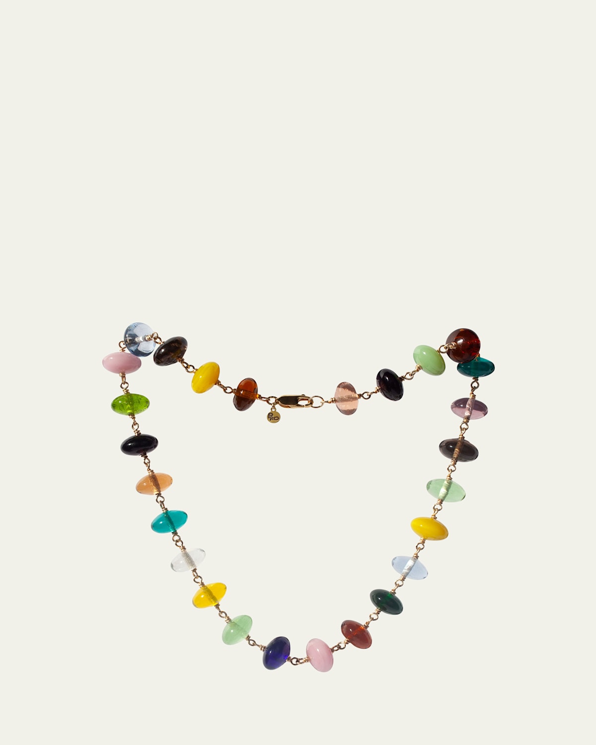 14k Gold Fill Flying Saucer Necklace, 16"L