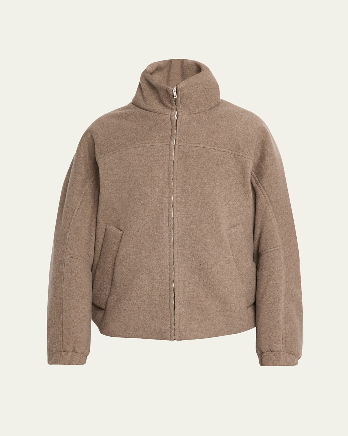 Mordecai Men's Padded Cocoon Blouson Jacket In Brown