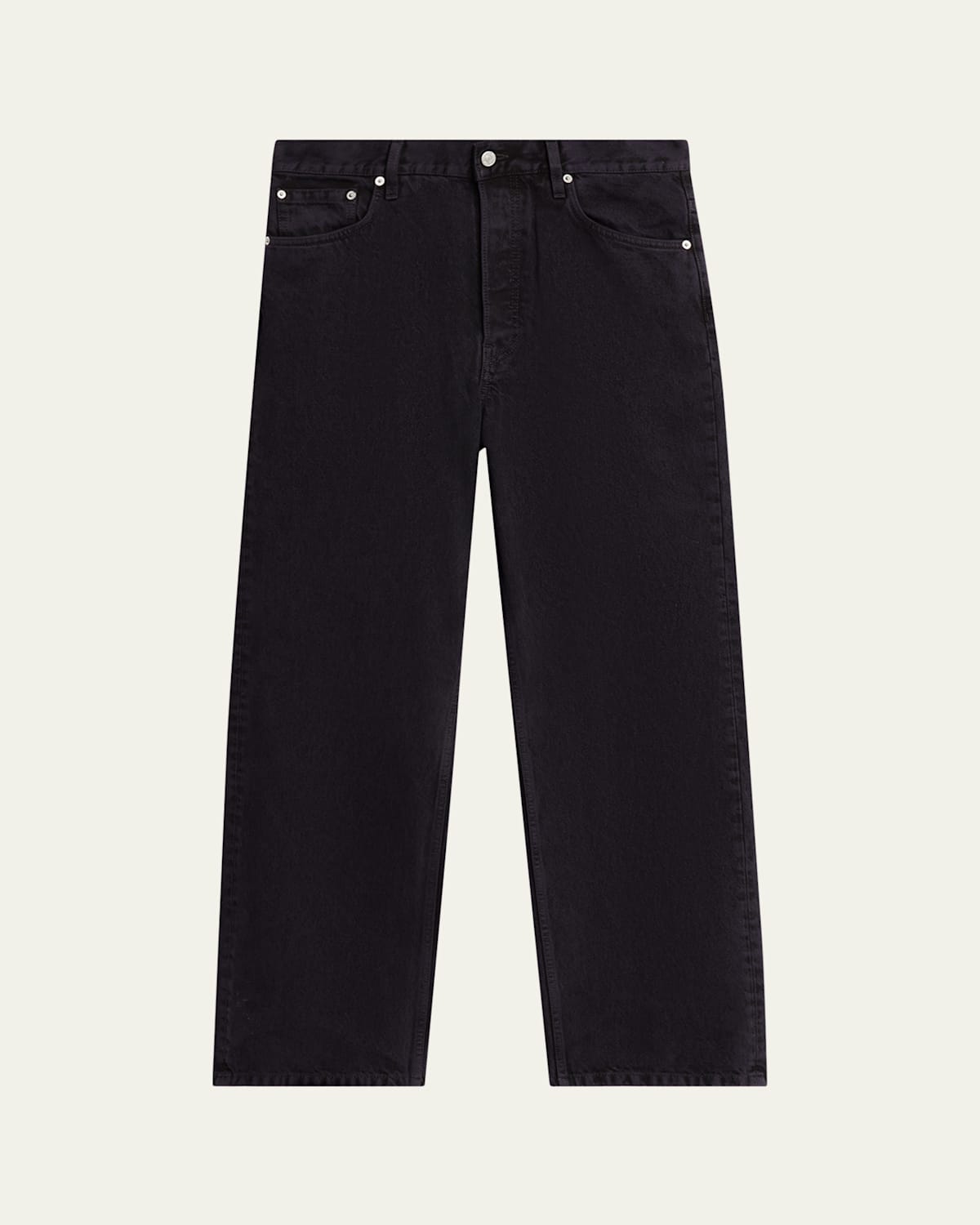 Dries Van Noten Men's Pine Straight Fit Washed Denim Jeans In Blue