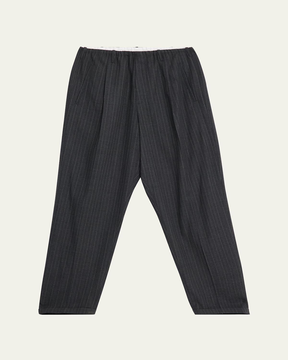 Magliano Men's Pinstripe Wool Drawstring People's Pants In Multi