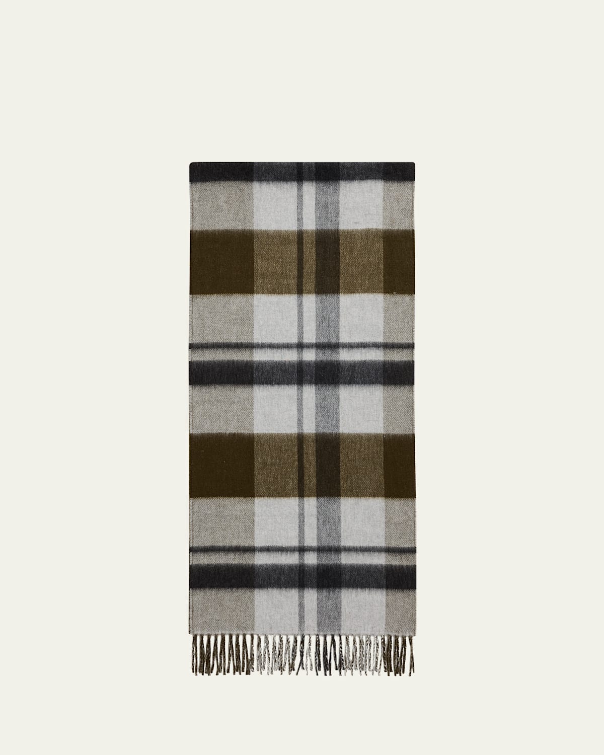 Begg X Co Men's Taransay Check Cashmere Scarf