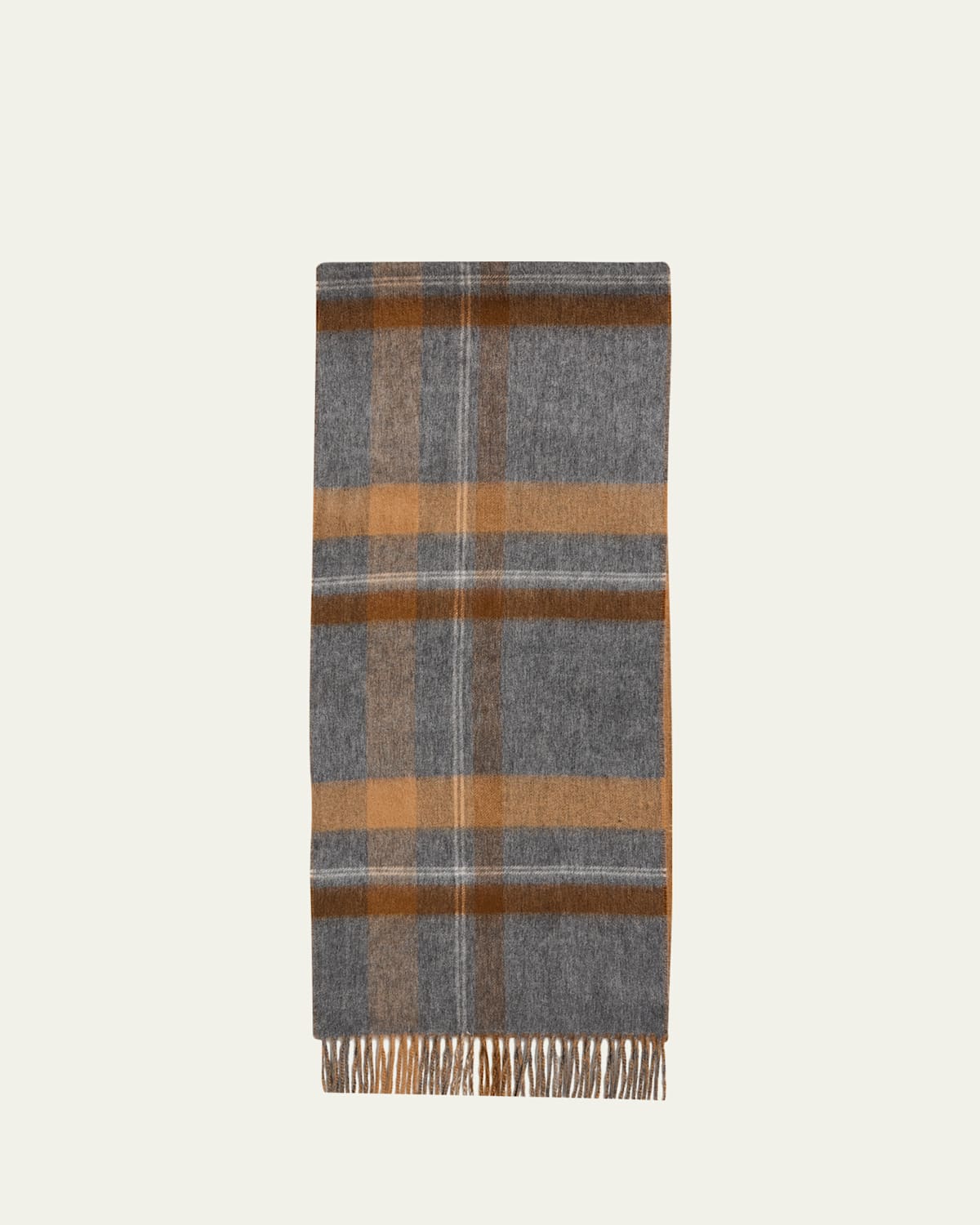 Begg X Co Men's Taransay Check Cashmere Scarf