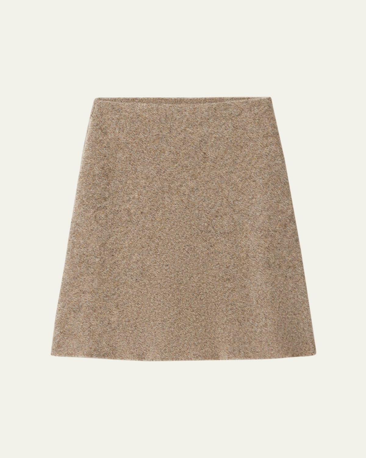 Miu Miu Wool A-line Skirt In Brown