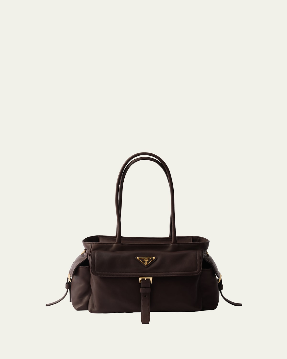 Prada Soft Nappa Leather Shoulder Bag