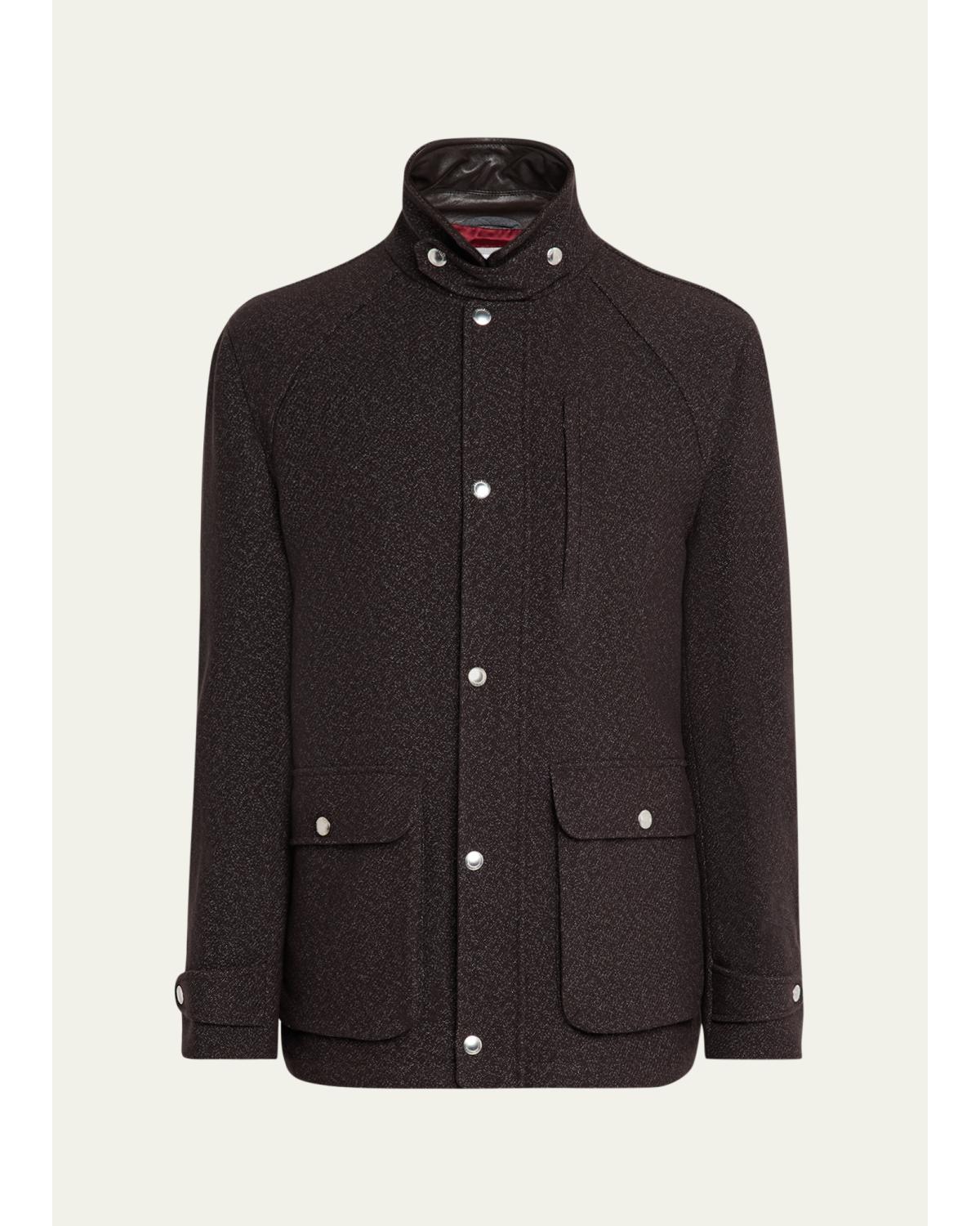 Men'S Cashmere-Blend Full-Zip Jacket