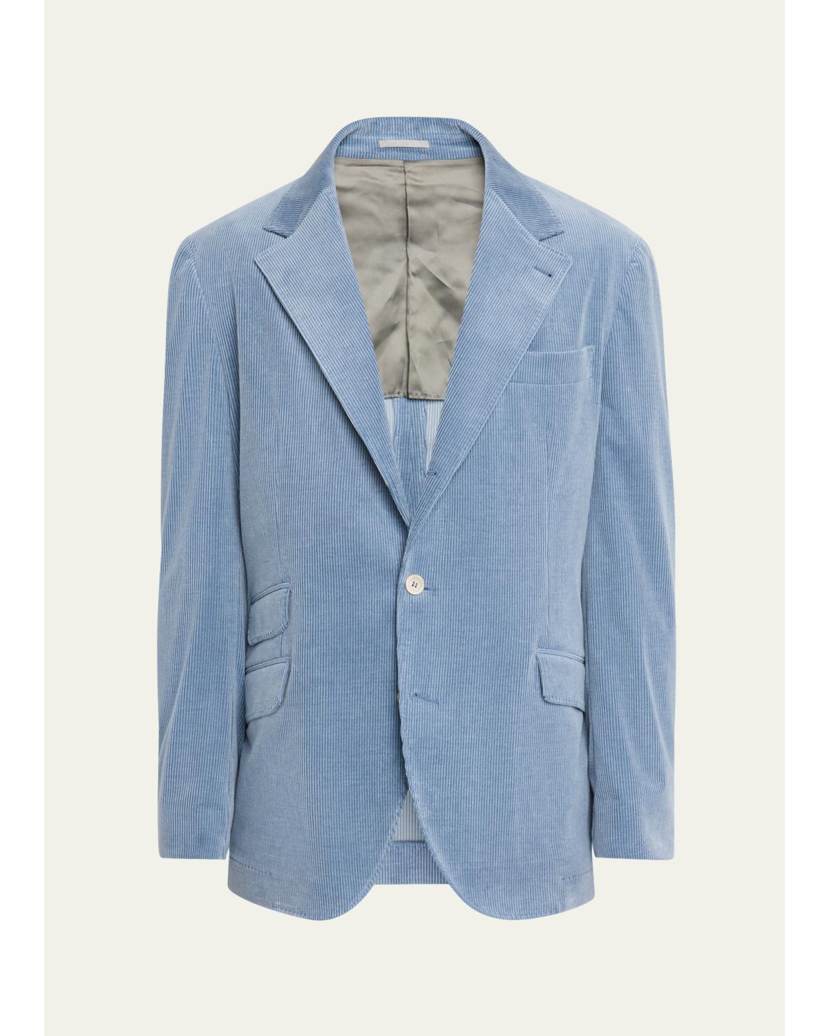 Men'S Cotton And Cashmere Corduroy Sport Coat