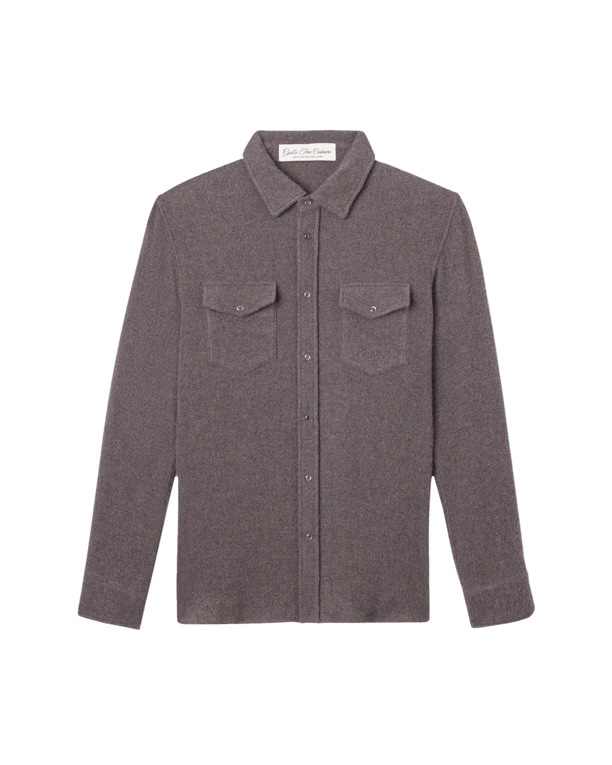 God's True Cashmere Cashmere Two-Pocket Amethyst Button-Down Shirt | Thumbnail 2 God's True Cashmere Cashmere Two-Pocket Amethyst Button-Down Shirt | Thumbnail 2