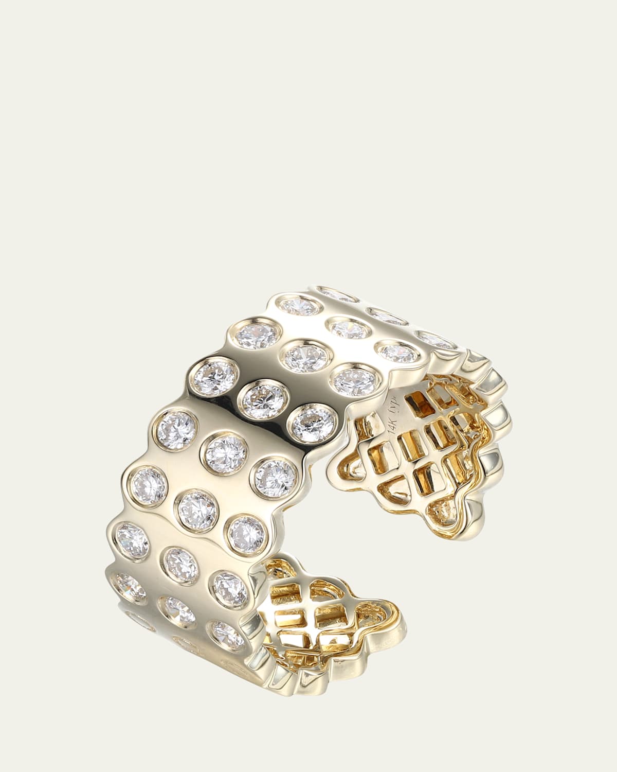 TYPE JEWELRY 14K Yellow Gold LEGGO 2.0 Large Diamond Ring