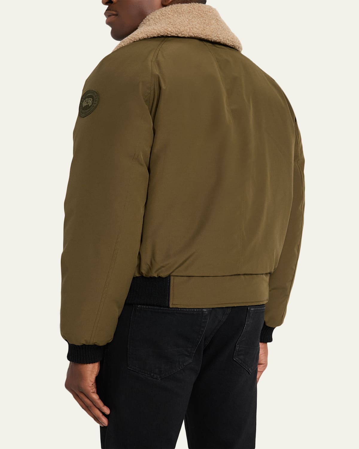 Men'S Chilliwack Fleece-Collar Down Bomber Jacket