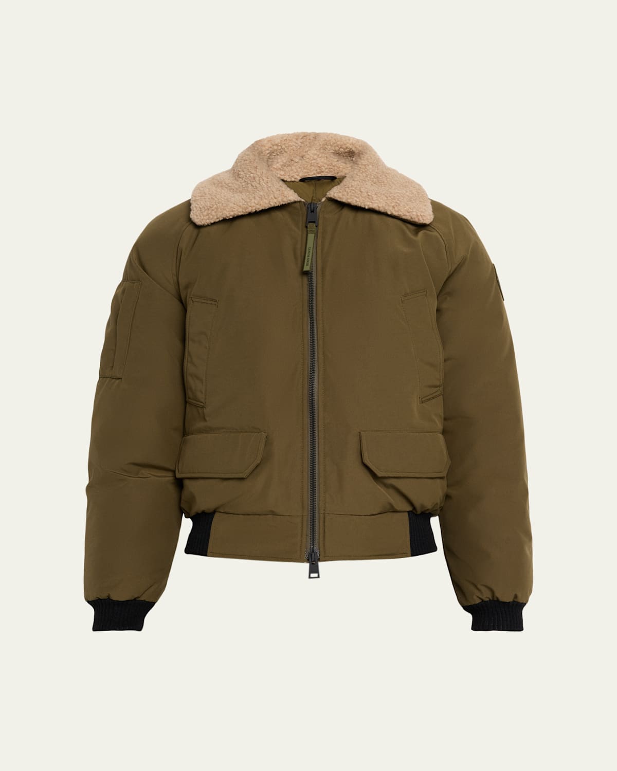 Men'S Chilliwack Fleece-Collar Down Bomber Jacket