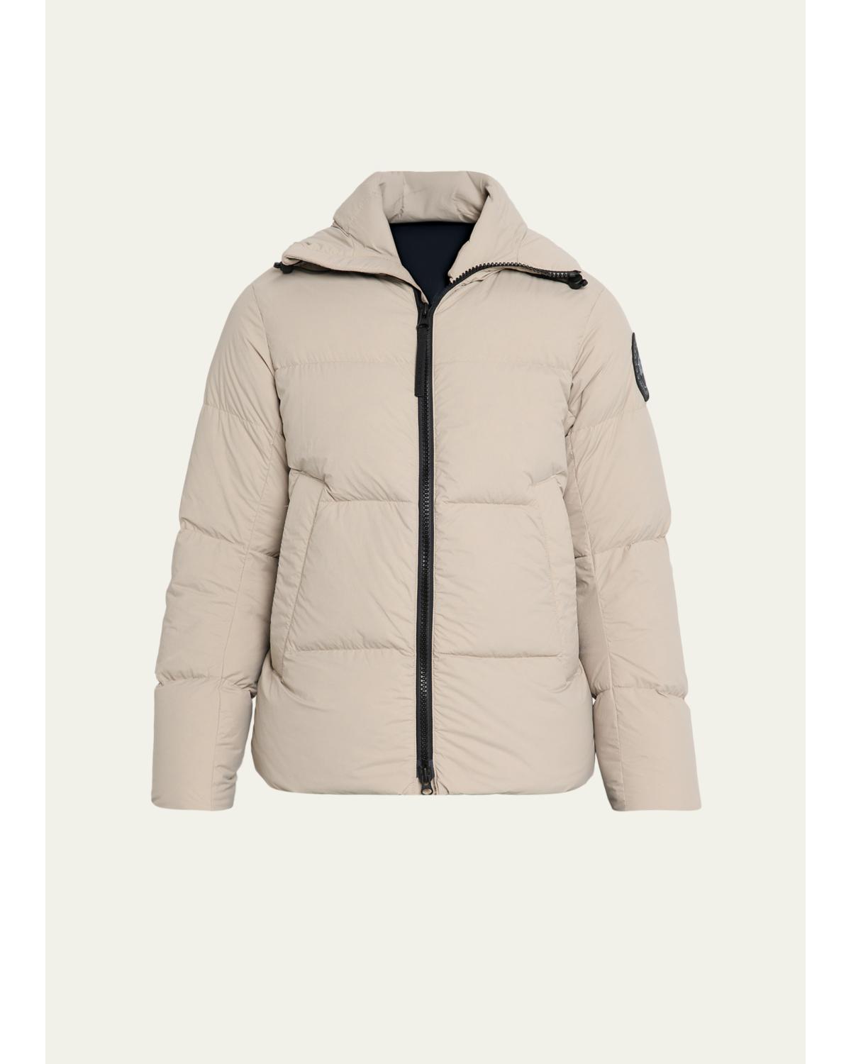 Men'S Crofton Matte Nylon Hooded Puffer Jacket
