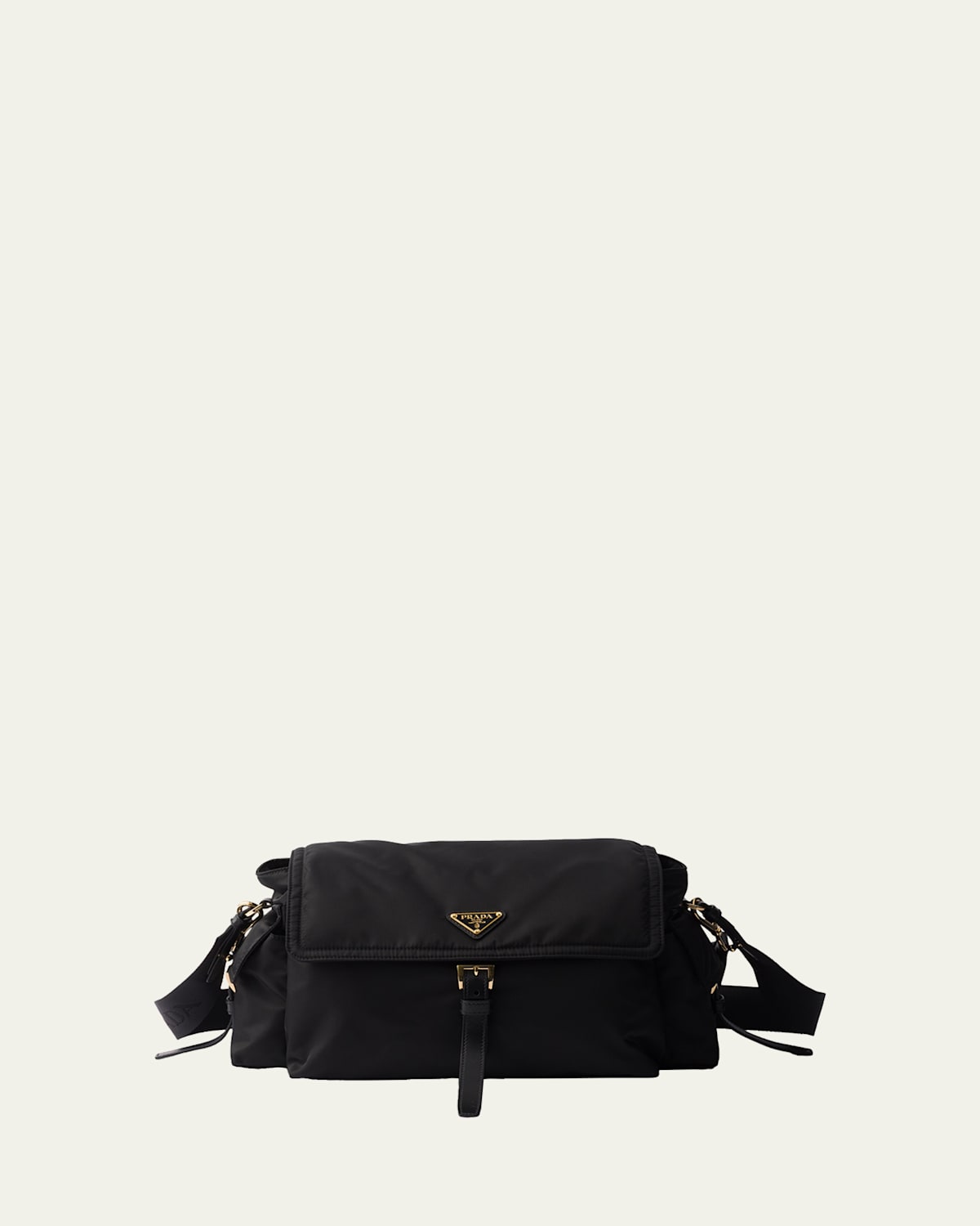 Prada Explore Large Re-nylon Shoulder Bag In Black