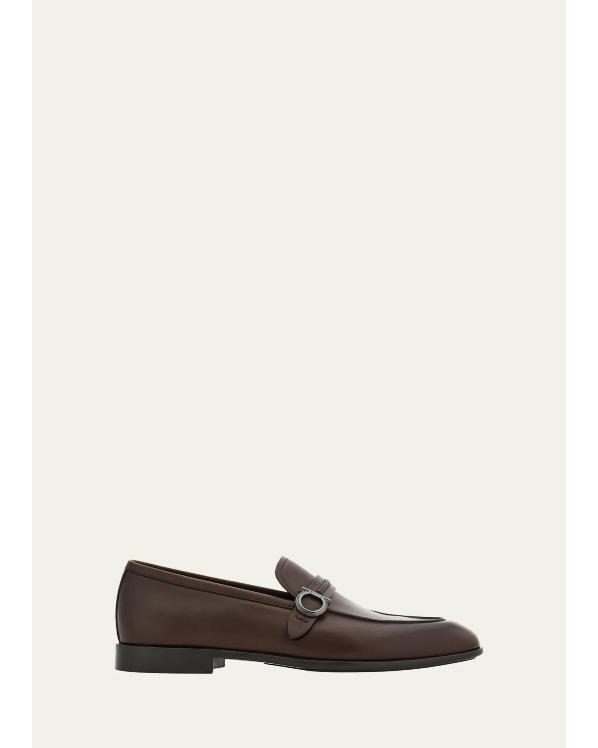 Men'S Terence Leather Gancini Loafers