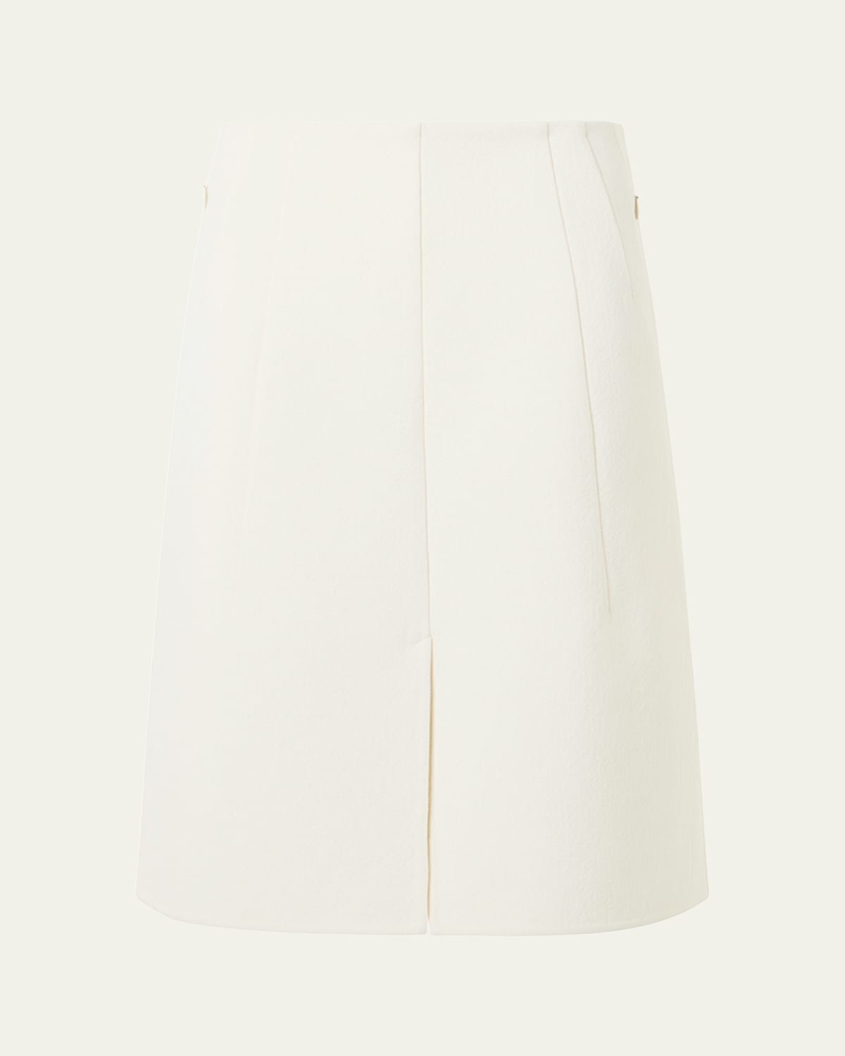 Akris Double-face Cotton Knee-length Skirt In Sand