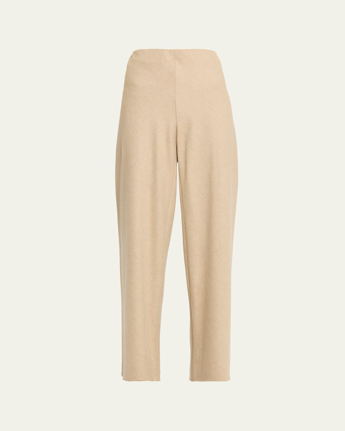 Vince High-rise Wool Trousers In Black